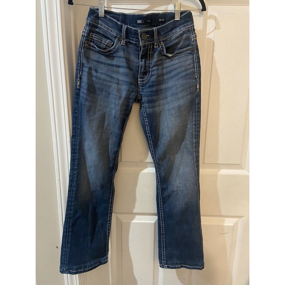BKE Buckle Aiden Jeans Mens 28x30 Blue Denim Straight Medium Wash